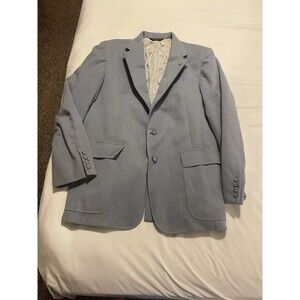 Men's Cricketeer for West’s Store Light Blue Suit Jacket 42 NO SIZE TAG
